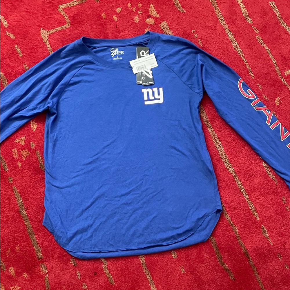 NWT Women’s Long Sleeve NFL NY Giants Top, Sz M